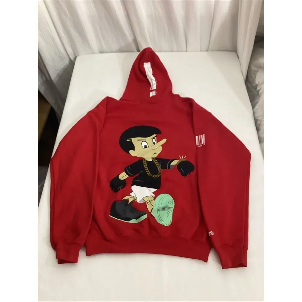 Served Fresh collection XS Sweatshirt Hoodie Pinocchio Red Black‎ 58926